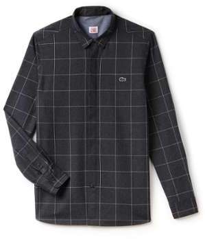 Chemise slim fit Lacoste LIVE en flanelle imprimée