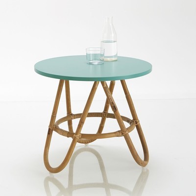 Chevet ou table dappoint en rotin, Kok - La Redou
