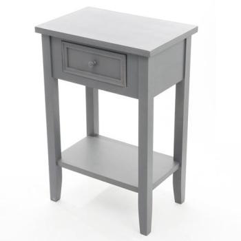 Table de chevêt Charme - 1 Tiroir - Gris