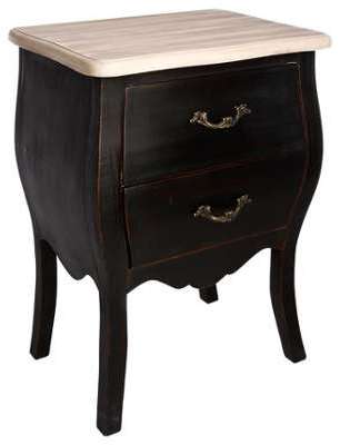 Table de chevet 2 tiroirs Charme - Hauteur 62 cm -
