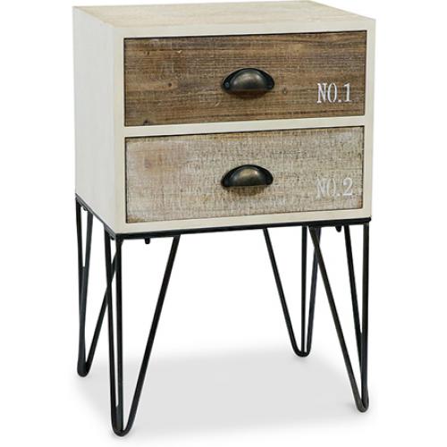 Table de chevet Hairpin style vintage industriel B