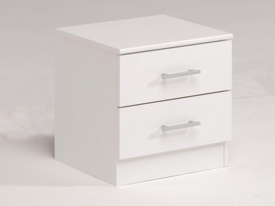 Chevet INFINITY 2 tiroirs blanc