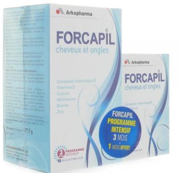 Forcapil cheveux et ongles 180 gelules + 60 gelule