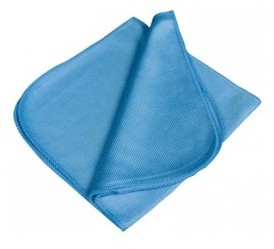 Paquet 5 microfibre lisse bleu