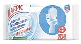 Lingettes nettoyantes Harpic Marine - 30 Unités de Lingettes nettoyantes Harpic