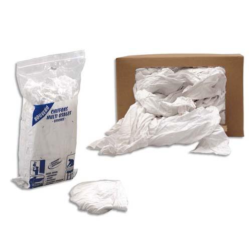 Chiffons textile blancs - Chiffons blanc 5kg Chiffons textile blancs -