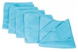 Paquet de 5 microfibres tricotées bleu