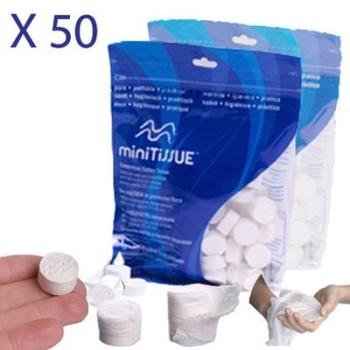 Rince-doigts en sachet de 50 lingettes magiques co