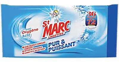 Lingettes St Marc Pur et Puissant Frais - 72 Unités Lingettes St Marc Pur et Puissant