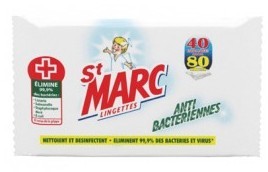 Paquet de 80 lingettes antibacteriennes
