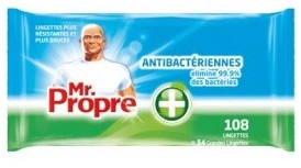 108 lingettes antibacterien