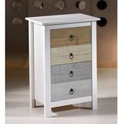 Chiffonnier en bois massif avec 4 tiroirs Hauteur