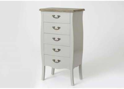 Chiffonnier Chic 5 Tiroirs Gris Bois Teen Chiffonnier Chic 5 Tiroirs