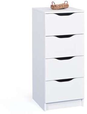 Chiffonnier Westphalen 4 tiroirs - blanc