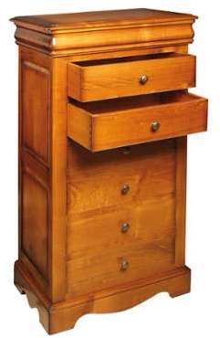 Chiffonnier en Merisier - LIMOGES - L 69 x l 42 x H Chiffonnier en Merisier -