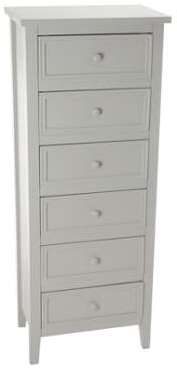 Chiffonnier Charme - 6 Tiroirs - Blanc