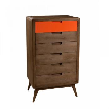 Chiffonnier 6 Tiroirs LUCAS Style Colonial en Mindi Chiffonnier 6 Tiroirs LUCAS