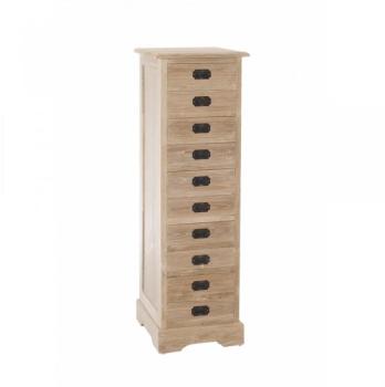 INES Chiffonier 10 tiroirs en teck blanchi style colonial INES Chiffonier 10 tiroirs