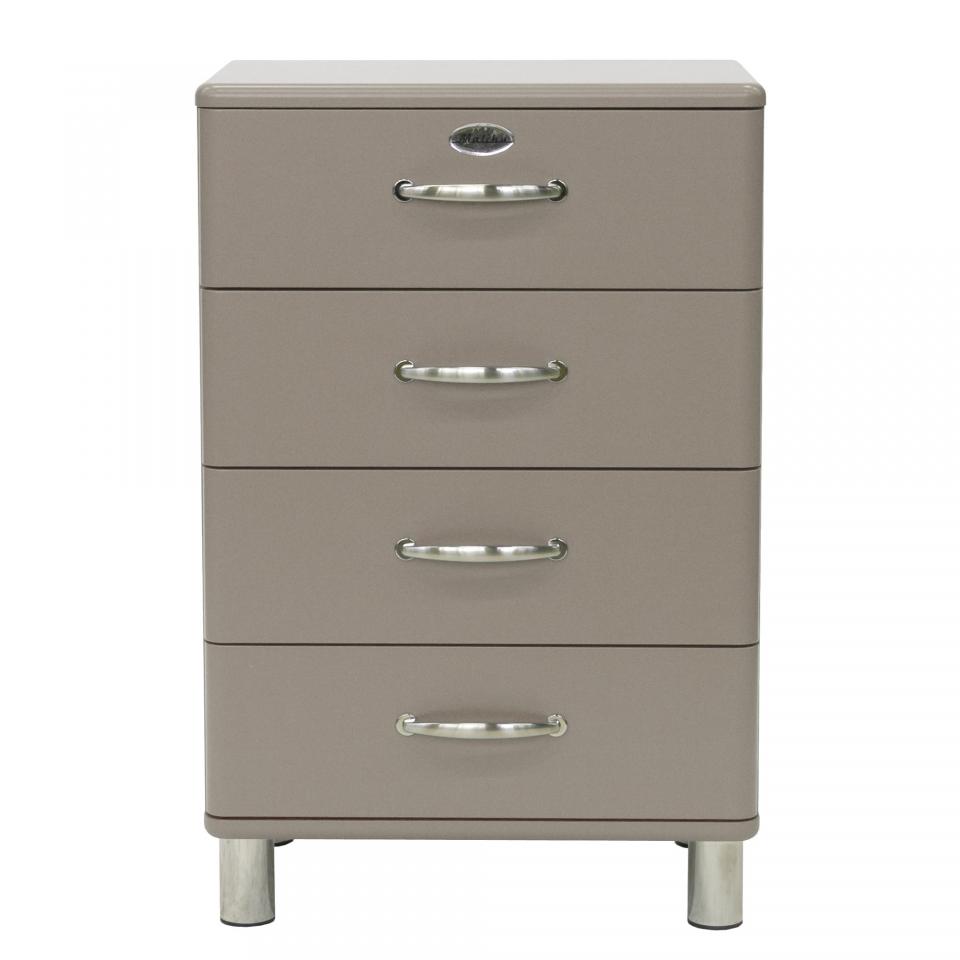Chiffonnier vintage à 4 tiroirs marron - 60cm