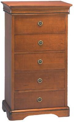 Chiffonnier 5 tiroirs style Louis Philippe