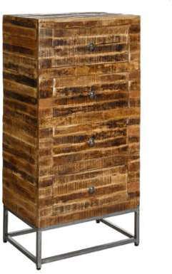 Chiffonnier 4 tiroirs - ATLANTA - L 60 x l 40 x H 125 Chiffonnier 4 tiroirs - ATLANTA