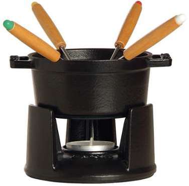 STAUB - mini fondue à chocolat en fonte 10cm 4 per