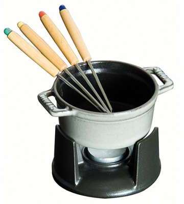STAUB - mini fondue à chocolat en fonte 10cm 4 per