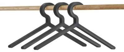 Illusion - Set de 3 cintres - noir LxPxH 42 5x7 5x23 Illusion - Set de 3 cintres