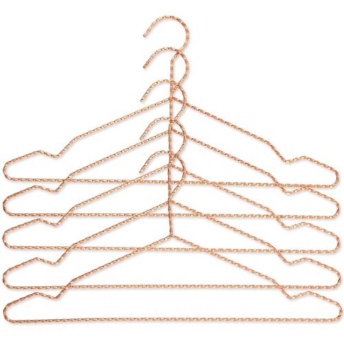 Twisted - Set de 5 cintres - cuivre/anodisé/42x20c