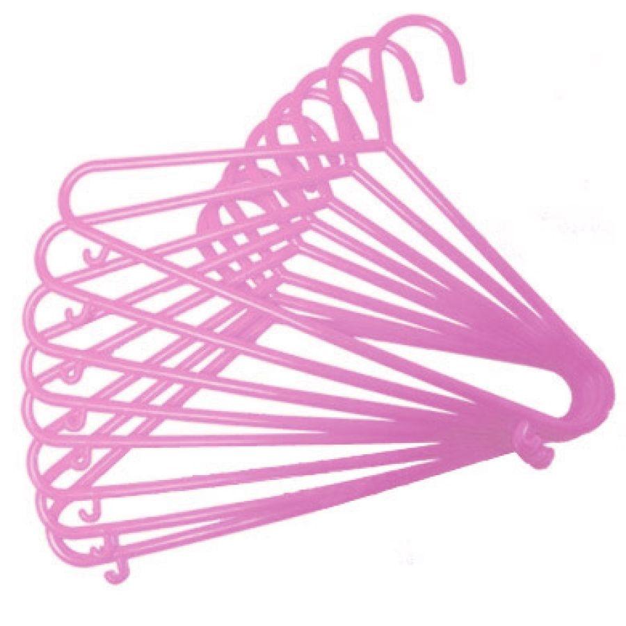 BIECO Cintres plastique rose pâle 8 pièces, bas pr