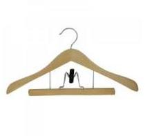 Cintre galbé en bois combiné pour costumes - cintr