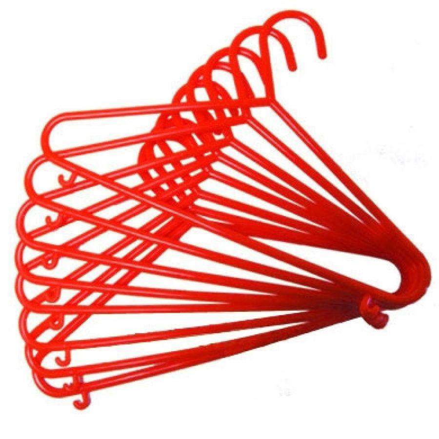 BIECO Cintres plastique rouge 8 pièces, bas prix