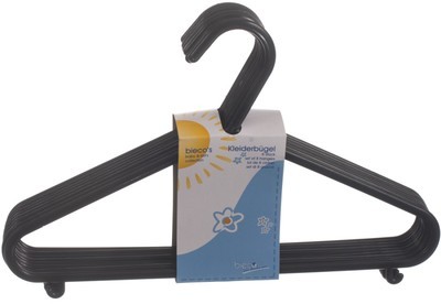 BIECO Cintres, 8 pièces, noir