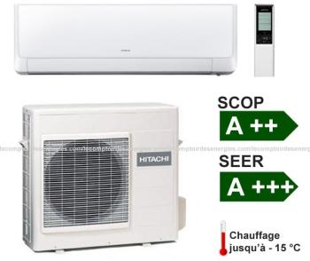 Climatiseur monosplit Hitachi Shirokuma 3.2 Kw