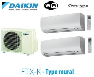 Daikin Bisplit inverter reversible 2MXS40H + 2 FTX