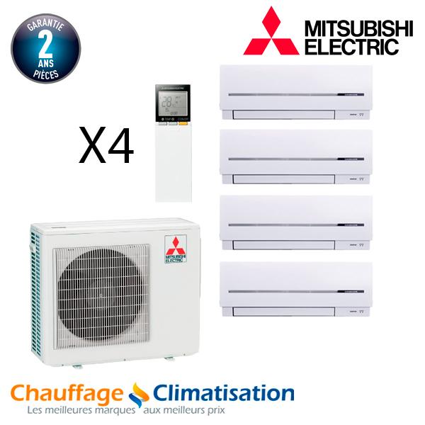 Mitsubishi Quadri-split MXZ-5E102VA + 2 MSZ-SF15VA