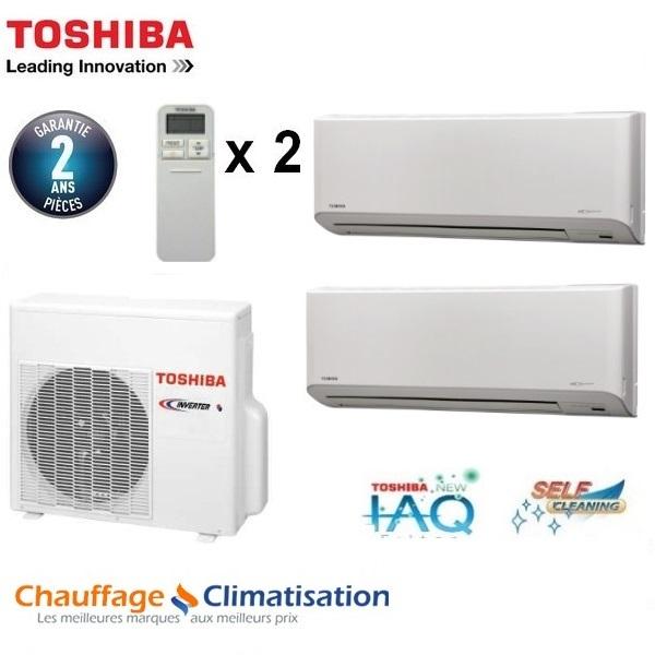 Toshiba SUZUMI Bi-Split RAS-2M14S3AV-E + 2 RAS-M07