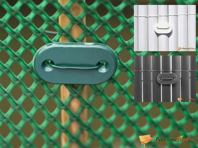 Set de fixation pour canisses et brise-vues