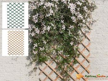 Treillis croisillon extensible en bois avec set de Treillis croisillon extensible