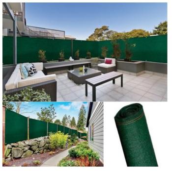 Brise vue renforcé 1 5 x 10 m vert 220 gr m luxe pro Brise vue renforcé 1 5 x 10