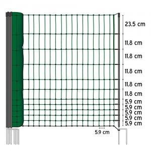 Filet cloture DOUBLE POINTE Long 25m haut 1 12m non Filet cloture DOUBLE POINTE
