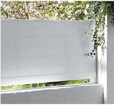 Kits de clôtures en aluminium blanc 90cm - lot de