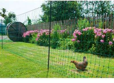 Filet cloture Long 50mètres - haut 1 12m pour poule Filet cloture Long 50mètres