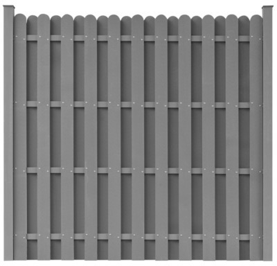 VidaXL Panneau de clôture WPC carré Gris