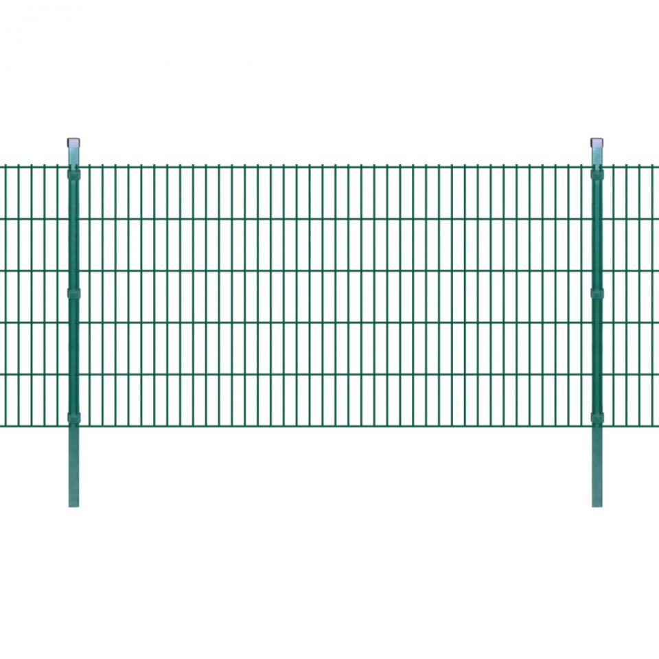 VidaXL Panneau de clôture 2D jardin ?poteaux 2008x