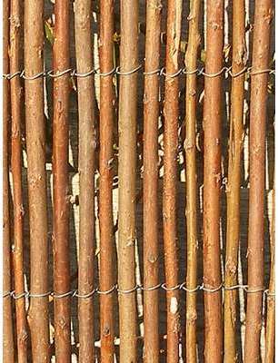 Rouleau de Canisse en Osier Papillon - 4m x 1 2m Rouleau de Canisse en Osier