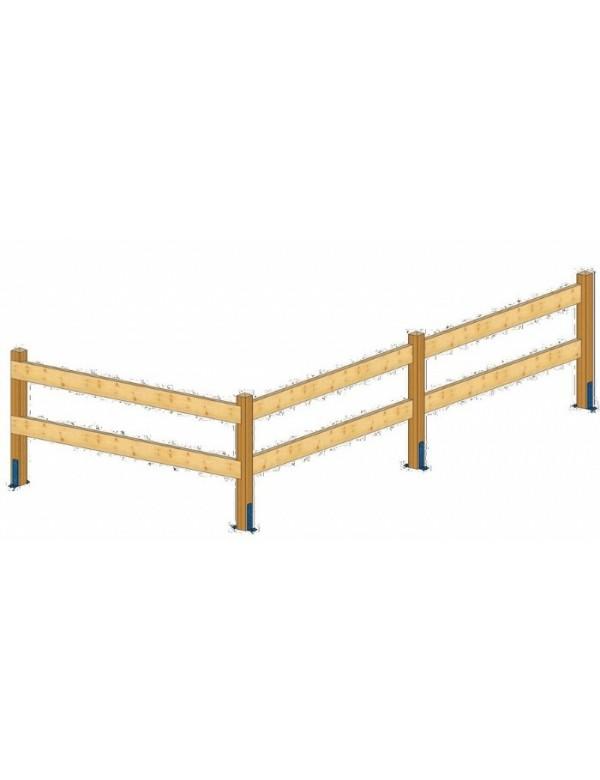 KIT DE MONTAGE BARRIERE 6.7m - BOIS-KIT