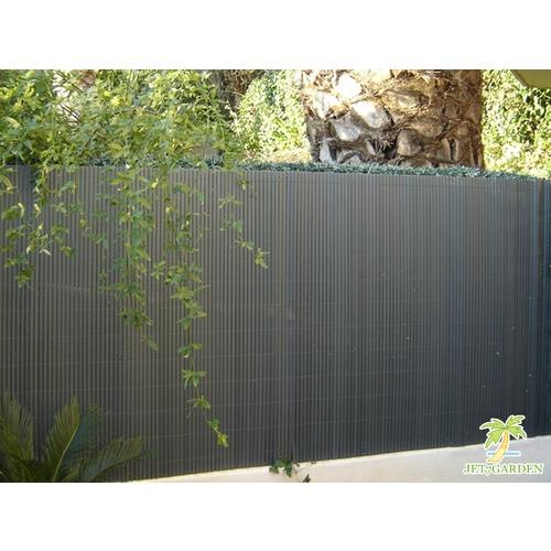 Canisse PVC double face gris anthracite en rouleau