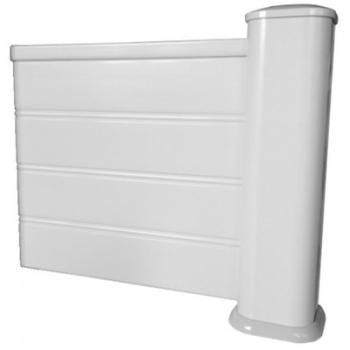 Kit INTERMEDIAIRE clôture pleine en PVC Hauteur Cl