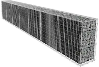 VidaXL Mur de gabion avec couvercle 600 x 50 100 cm VidaXL Mur de gabion avec